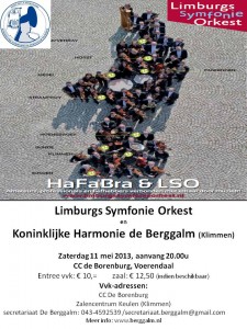 Poster LSO en Berggalm 11 mei 2013